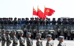 In all, 12,000 personnel took part in the military parade at the Zhurihe training base in Inner Mongolia in 2017. Photo: Xinhua