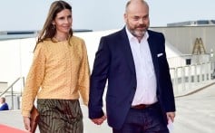 Anders Holch Povlsen and his wife, Anne, arrive at the celebration of the 50th birthday of Crown Prince Frederik of Denmark in Copenhagen in May 2018. Photo: AFP