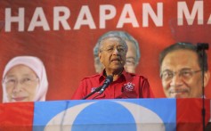 Mahathir Mohamad during his last campaign rally in Langkawi Island, Malaysia, before the May 8, 2018, election. Photo: AP