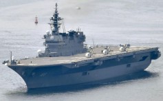 Japanese warship JS Izumo, seen here in May 2017, has been carrying out joint exercises in the South China with ships from the navies of India, the Philippines and the US. Photo: Kyodo