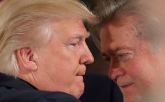 Donald Trump’s controversial former strategist Steve Bannon (right) says he is dedicating all his time to shutting Chinese companies out of US capital markets. Photo: Reuters
