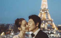 Lang Lang married pianist Gina Alice Redlinger in Paris. He shared some photos on his Weibo account.