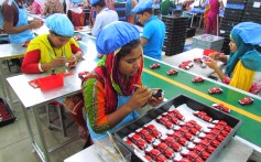 Workers at a Chinese-run factory in Bangladesh produce 12 million toys a year. Photo: Phila Siu