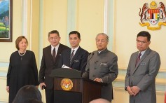 Malaysian Prime Minister Mahathir Mohamad (second from right) said on Tuesday during a cabinet meeting he did not know anything about the video and could not comment. Photo: Facebook