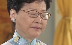 Carrie Lam interviewed by TVB news. Photo: TVB News