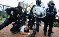 There were violent clashes on June 12 outside the legislature. Photo: Felix Wong