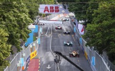 French Formula E driver Jean-Eric Vergne (front) has almost won his second Formula E title. Photo: EPA