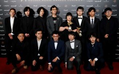 Cast members of "An Elephant Sitting Still" which was named best picture at the Golden Horse Awards in Taipei, Taiwan, in 2018. Photo: Reuters