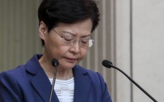 Carrie Lam appeared on the verge of tears as she spoke to the media on Tuesday. Photo: Nora Tam