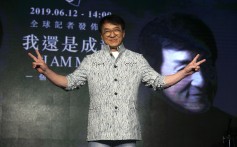 Hong Kong actor and singer Jackie Chan poses for the media to promote his “I AM ME” album in Taiwan in June. Photo: AP