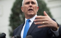 US Vice-President Mike Pence speaks to the media in Washington in January. Photo: AFP