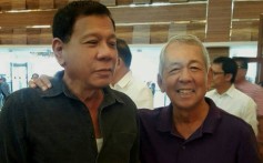 Perfecto Yasay pictured in 2015 with his old college roommate Rodrigo Duterte. Photo: Facebook