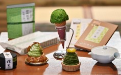 A selection of products made from matcha at a tea shop in Fujieda, Shizuoka prefecture, Japan. Producers of traditional Japanese green tea are turning to matcha to capitalise on a craze for it at home and abroad. Photo: AFP