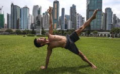 Yoga helped James Gannaban overcome drug addiction and forms a core part of his anti-drug routine. Photo: Jonathan Wong