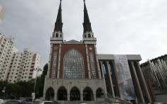 The exterior of Myungsung Church in eastern Seoul. Photo: AFP
