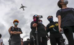 An aircraft takes off from Hong Kong International Airport, as anti-government protesters plan to disrupt transport services to the airport, on September 1, 2019. Photo: Sam Tsang