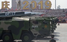 DF-17 ballistic missiles designed to carry a hypersonic glider are paraded on military vehicles in Tiananmen Square on October 1. The missile can fly beyond Mach 5, is manoeuvrable, allowing it to evade anti-missile defences, and can carry a nuclear warhead. Photo: AP