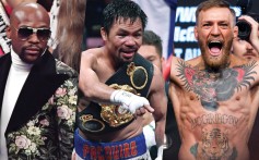 (Left to right) Floyd Mayweather, Manny Pacquiao and Conor McGregor have all earned millions both in and outside the ring. Photo: Wires