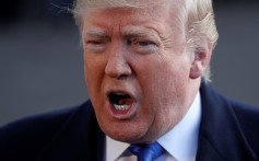 US President Donald Trump speaks to reporters from the South Lawn of the White House on Friday. Photo: Reuters