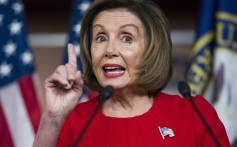 US House Speaker Nancy Pelosi talks to the media about the impeachment inquiry on Capitol Hill on Thursday. Photo: EPA-EFE