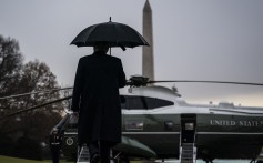 US President Donald Trump leaving the White House on Monday, en route to a Nato meeting in London. Photo: Jabin Botsford/Washington Post