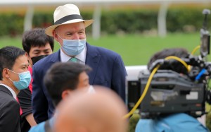 David Hayes after training a winner at Sha Tin on Sunday. Photos: Kenneth Chan