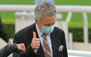 David Ferraris celebrates his winner Unite Spirit at Sha Tin on Saturday. Photos: Kenneth Chan