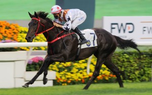Courier Wonder coasts home under Joao Moreira. Photos: Kenneth Chan