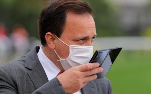 Caspar Fownes after his winner at Sha Tin on Sunday. Photos: Kenneth Chan 