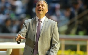 Caspar Fownes is hoping to salute at Happy Valley on Wednesday night as he closes in on his 1,000th winner. Photo: Kenneth Chan