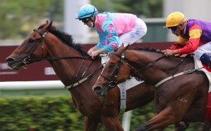 Captain Win salutes at Sha Tin in November. Photo: Kenneth Chan