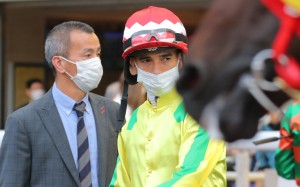 Joao Moreira looks on before the first race at Happy Valley on Wednesday night. Photo: Kenneth Chan