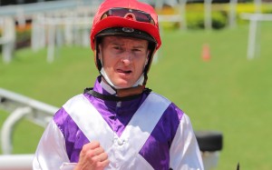 Zac Purton returns after winning aboard Blotting Paper. Photo: Kenneth Chan