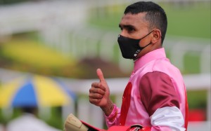 Karis Teetan celebrates one of his five winners this season. Photos: Kenneth Chan