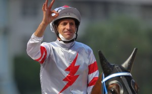 Hugh Bowman celebrates a winner. Photos: Kenneth Chan