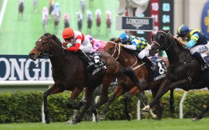Danon Smash wins the 2020 Hong Kong Sprint for Japan. Photo: Kenneth Chan