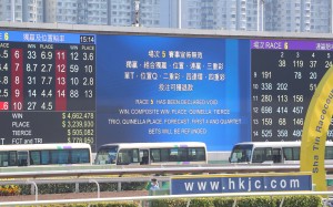 Jockey Club stewards abandon the Class Four Holly Handicap (1,650m) at Sha Tin on Saturday after Fast Pace dislodges Hugh Bowman. Photo: Kenneth Chan