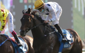 Golden Sixty wins the 2021 Stewards’ Cup under Vincent Ho. Photo: Kenneth Chan
