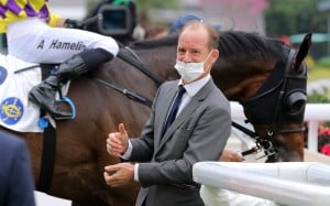 Richard Gibson enjoys a winner at Sha Tin on Sunday. Photos: Kenneth Chan