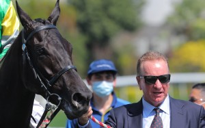 Tony Millard leads Super Hong Kong into the winner’s enclosure at Sha Tin on Sunday. Photo: Kenneth Chan