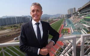 New Jockey Club licensee, Australian trainer Mark Newnham, at Sha Tin on Friday morning. Photo: Kenneth Chan