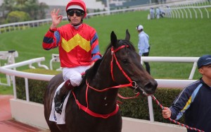 Hugh Bowman enjoys a winner. Photos: Kenneth Chan