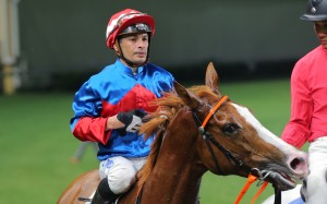 Silvestre de Sousa after a recent Happy Valley winner. Photo: Kenneth Chan
