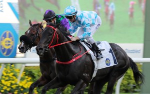 Tuchel runs down Flaming Rabbit to win the Class Two Para Sports Coach Handicap (1,600m) at Sha Tin on Sunday. Photo: Kenneth Chan