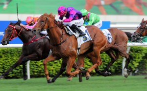 Ching salutes under Lyle Hewitson at Sha Tin in May. Photo: Kenneth Chan