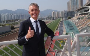 Mark Newnham meets the media at Sha Tin on March 10. Photos: Kenneth Chan