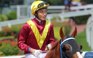 Ellis Wong returns to the Sha Tin winner’s circle aboard Class Two Causeway Bay Handicap (1,000m) victor Kurpany on Sunday. Photos: Kenneth Chan