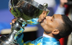 Karis Teetan wins the 2019 International Jockeys’ Championship. Photos: Kenneth Chan