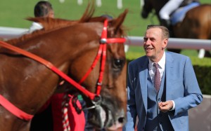 John Size enjoys Wunderbar’s debut win over 1,000m at Sha Tin. Photo: Kenneth Chan