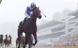 Lord Kanaloa storms to victory in the 2013 Hong Kong Sprint. Photo: Kenneth Chan